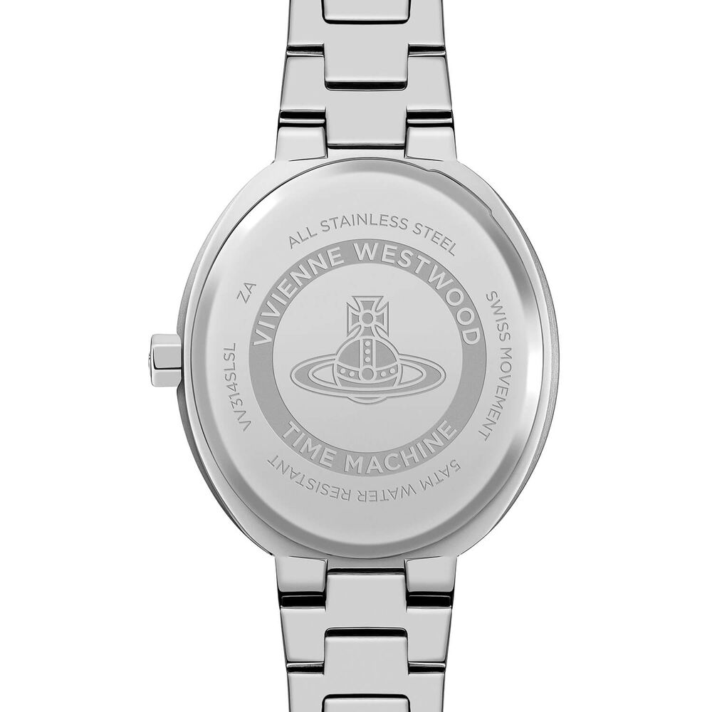 Vivienne Westwood Armour 28mm Silver Dial Steel Bracelet Watch image number 4