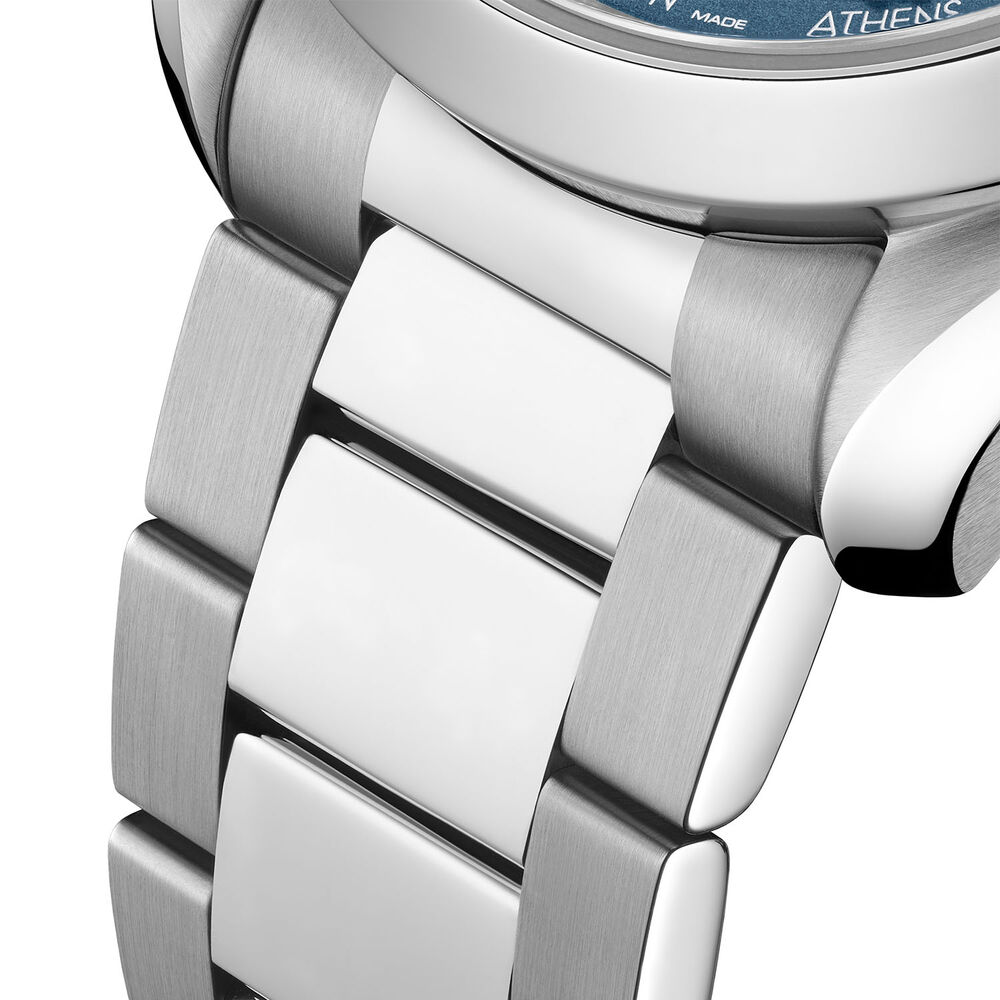 OMEGA Seamaster Aqua Terra 150M Gmt Worldtimer 43mm Summer Blue Dial Steel Bracelet Watch image number 5
