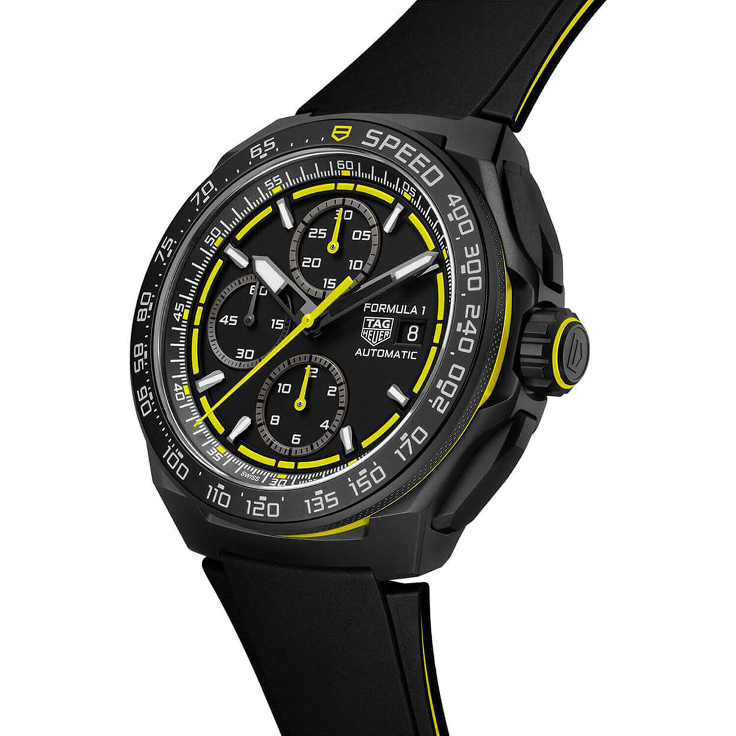 TAG Heuer Formula 1 Chronograph 44mm Black & Yellow Watch