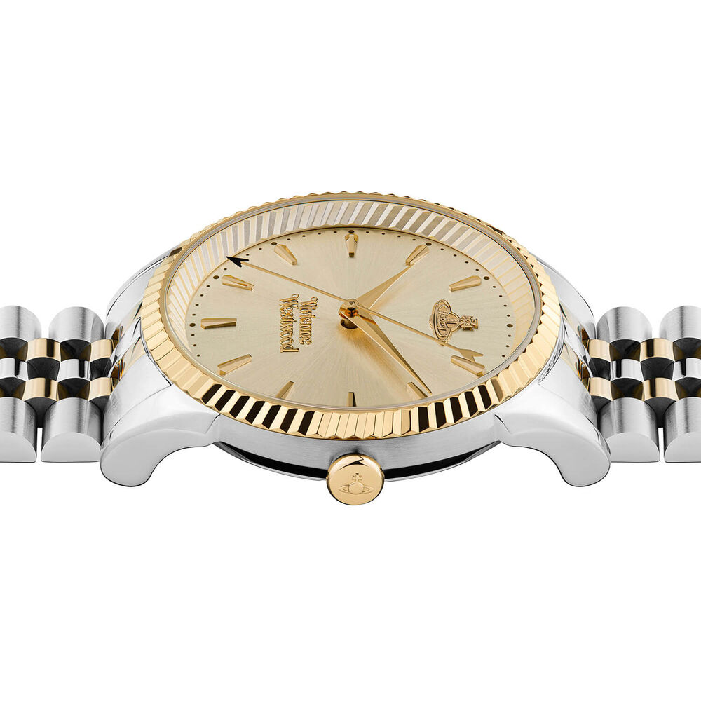 Vivienne Westwood Seymour 38mm Champagne Dial Two Tone Steel Bracelet Watch image number 3