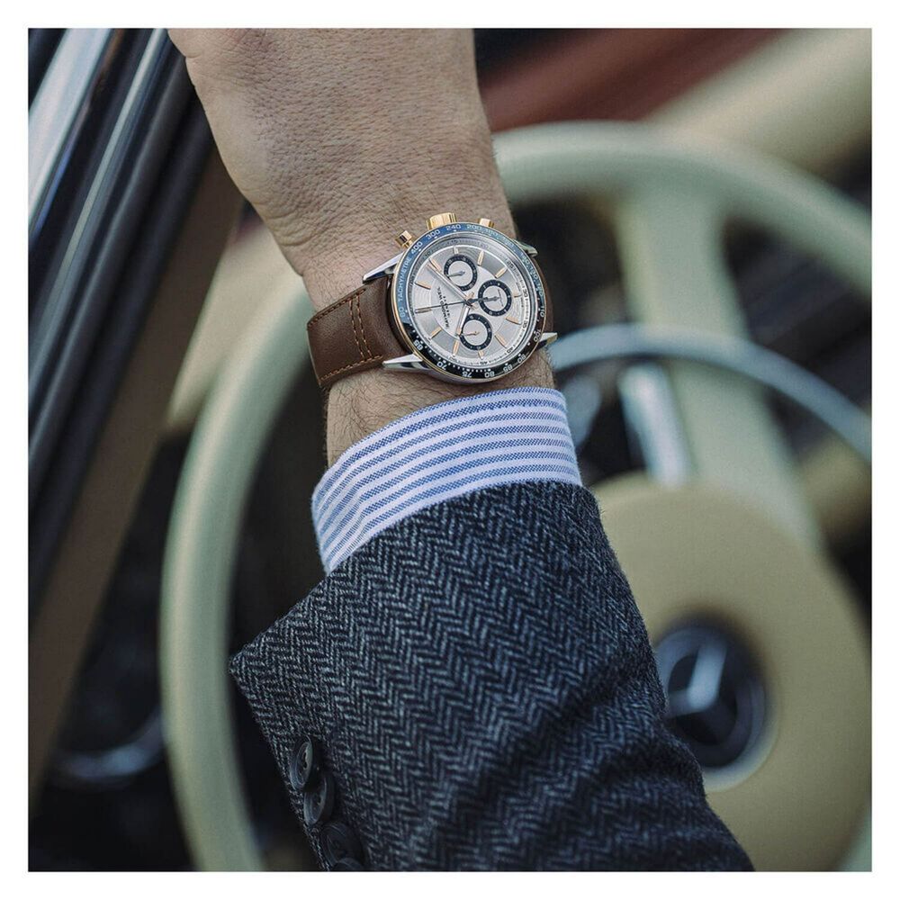Raymond Weil Freelancer Chronograph 43.5mm Silver Dial Rose Gold Case Watch image number 3