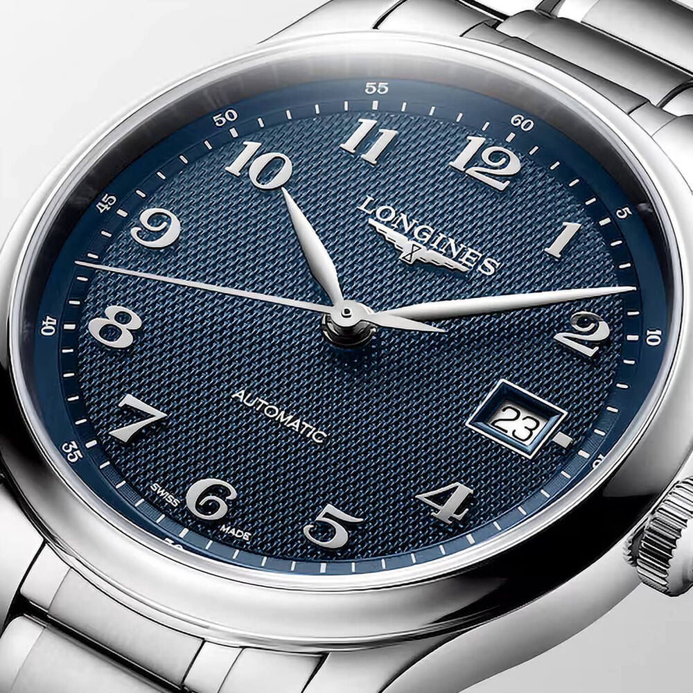 Longines Master Collection 39mm Blue Dial Stainless Steel Bracelet Watch
