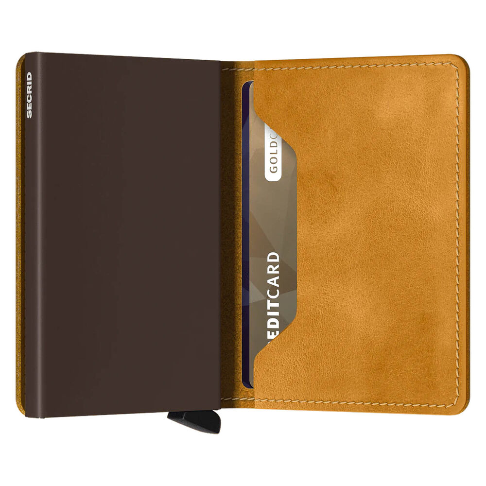 Secrid Vintage Ochre Leather Slimwallet image number 2