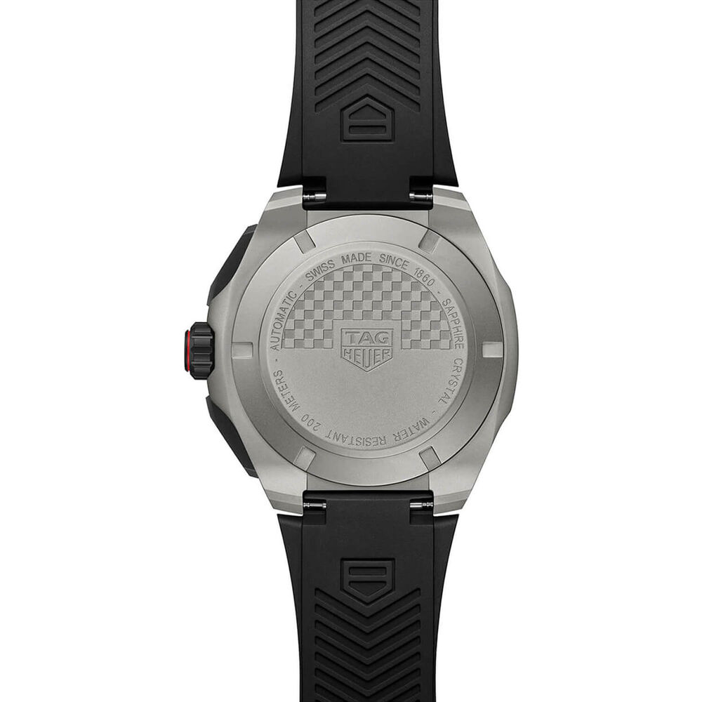 TAG Heuer Formula 1 Chronograph 44mm Black & Red Dial Black Rubber Strap Watch image number 5