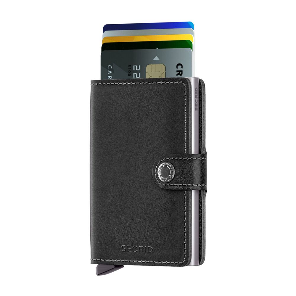 Secrid Black Leather Miniwallet