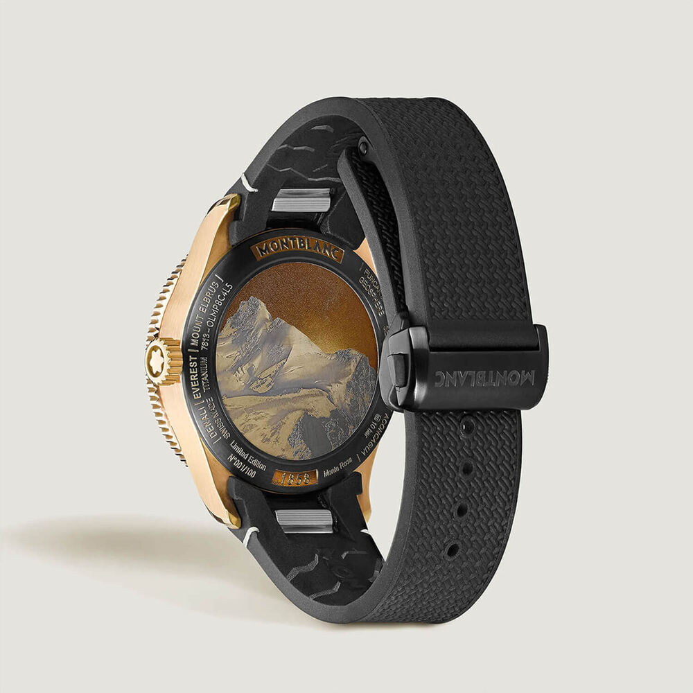 Montblanc 1858 Gesosphere 0 Oxygen Monte Rosa Limited Edition 42mm Dial Rubber Strap Watch image number 3