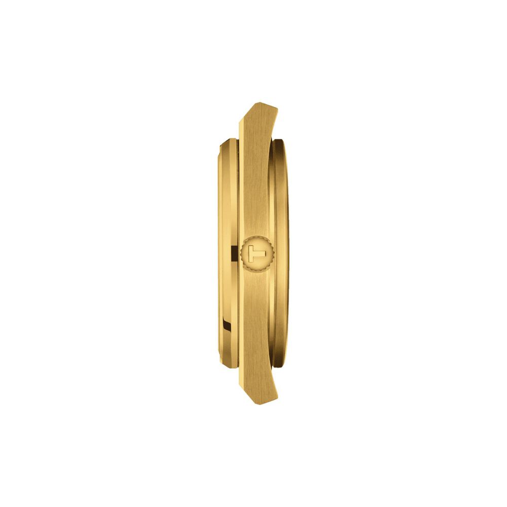 Tissot PRX Automatic 40mm Champagne Dial Yellow Gold PVD Case Watch
