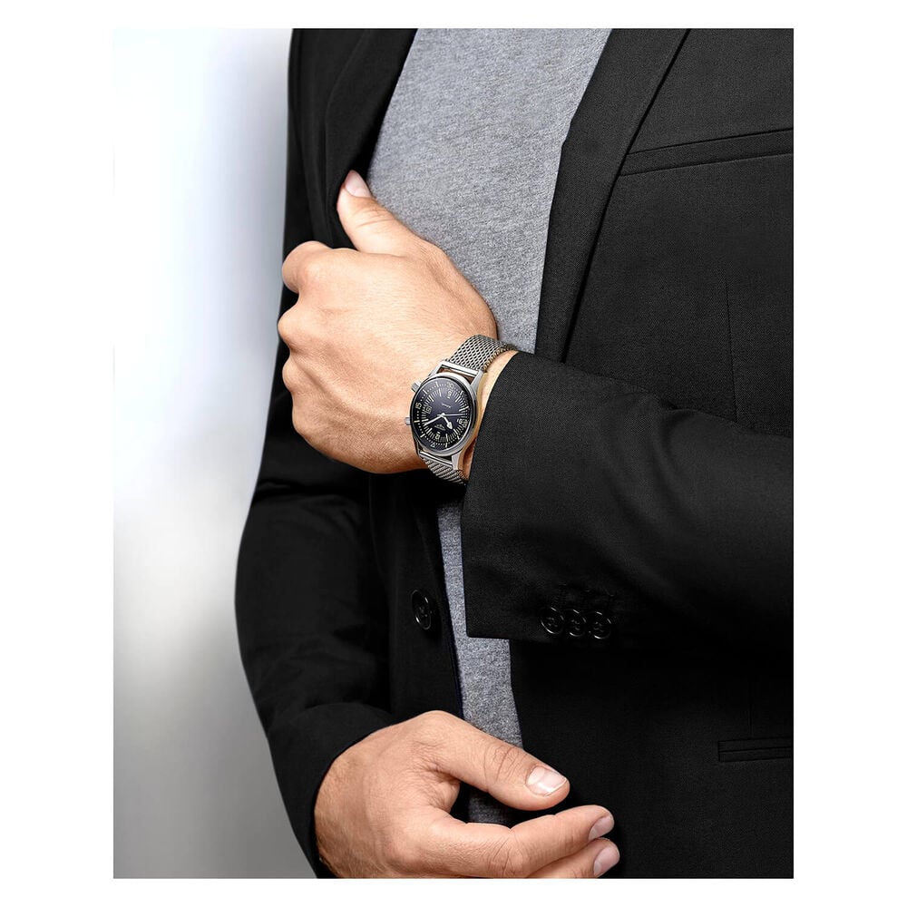 Longines Legend Diver Automatic Black Dial Steel Bracelet Men's Watch image number 6