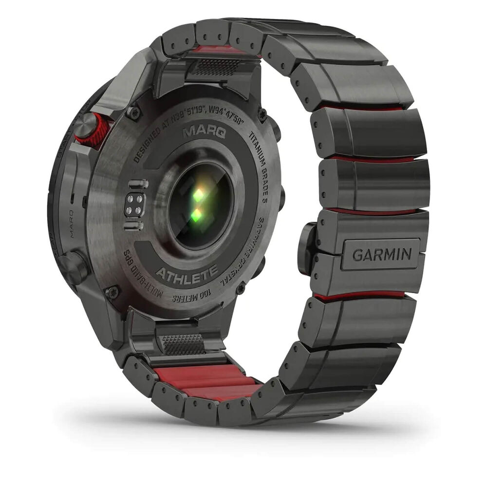 Garmin MARQ® Athlete Performance 46mm Case Black Titanium Bracelet Watch image number 5