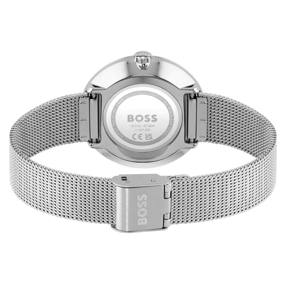 BOSS Praise 36mm Cubic Zirconia Dial Mesh Bracelet Watch