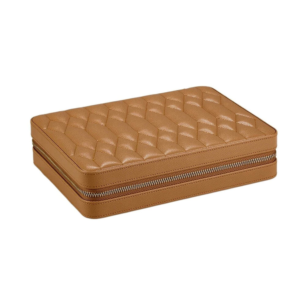 WOLF Lauren Caramel Large Zip Travel Case