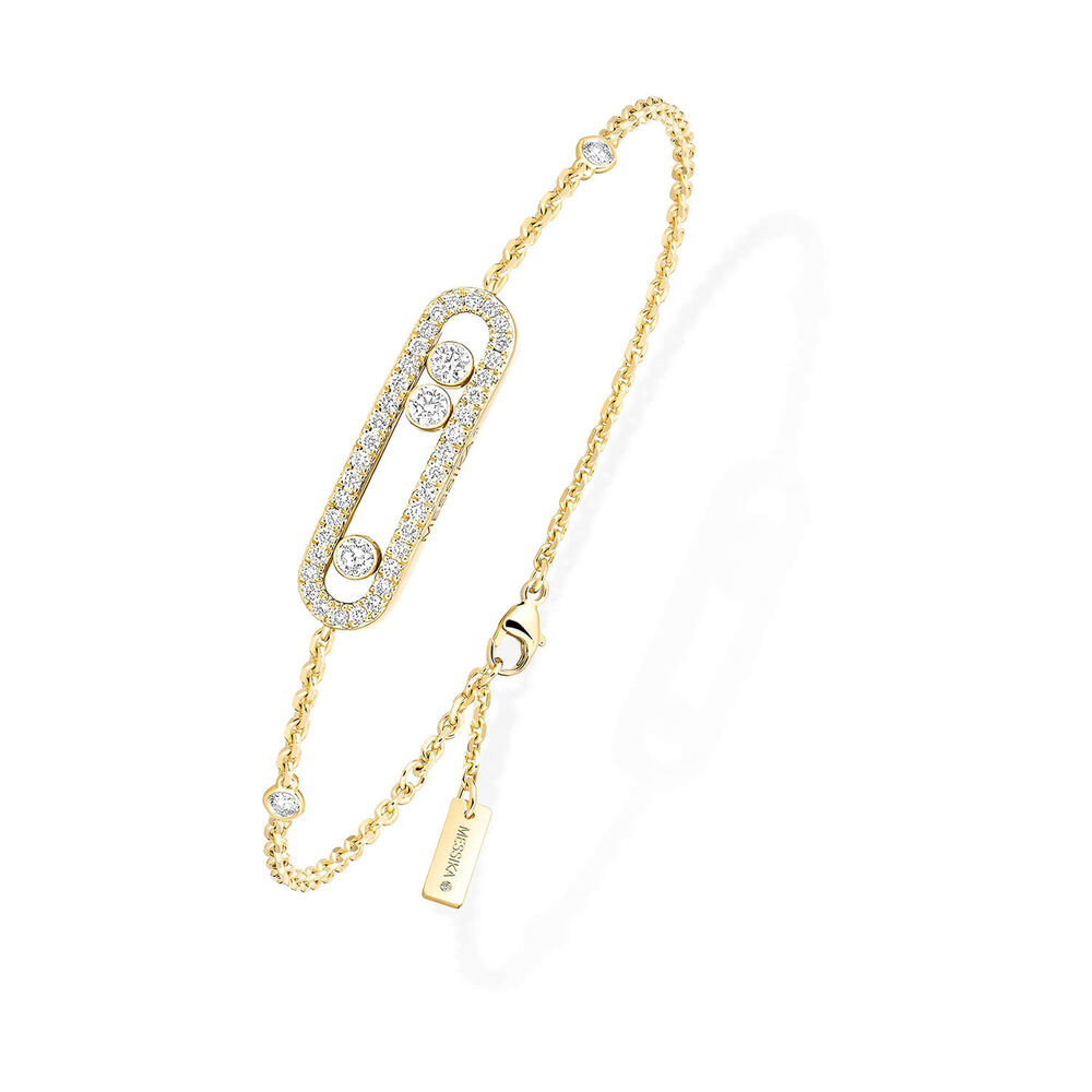 Messika Baby Move 0.30ct Diamond Yellow Gold Bracelet image number 0