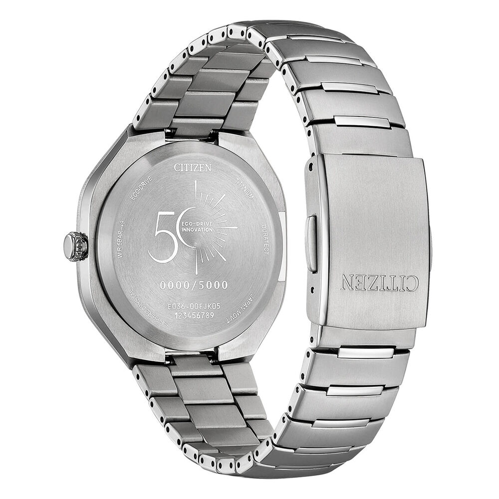 Citizen Eco-Drive PHOTON 40mm Black Dial Silver Tone Super Titanium Bracelet Watch