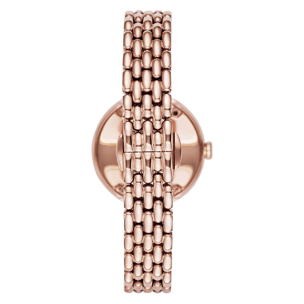 Emporio Armani Rosa 30mm Quartz White Dial Rose Gold PVD Case Bracelet Watch