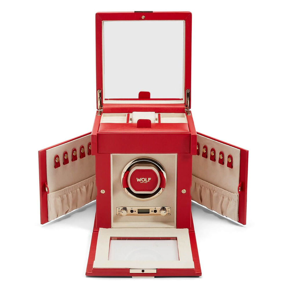 WOLF PALERMO Single Red Watch Winder image number 2
