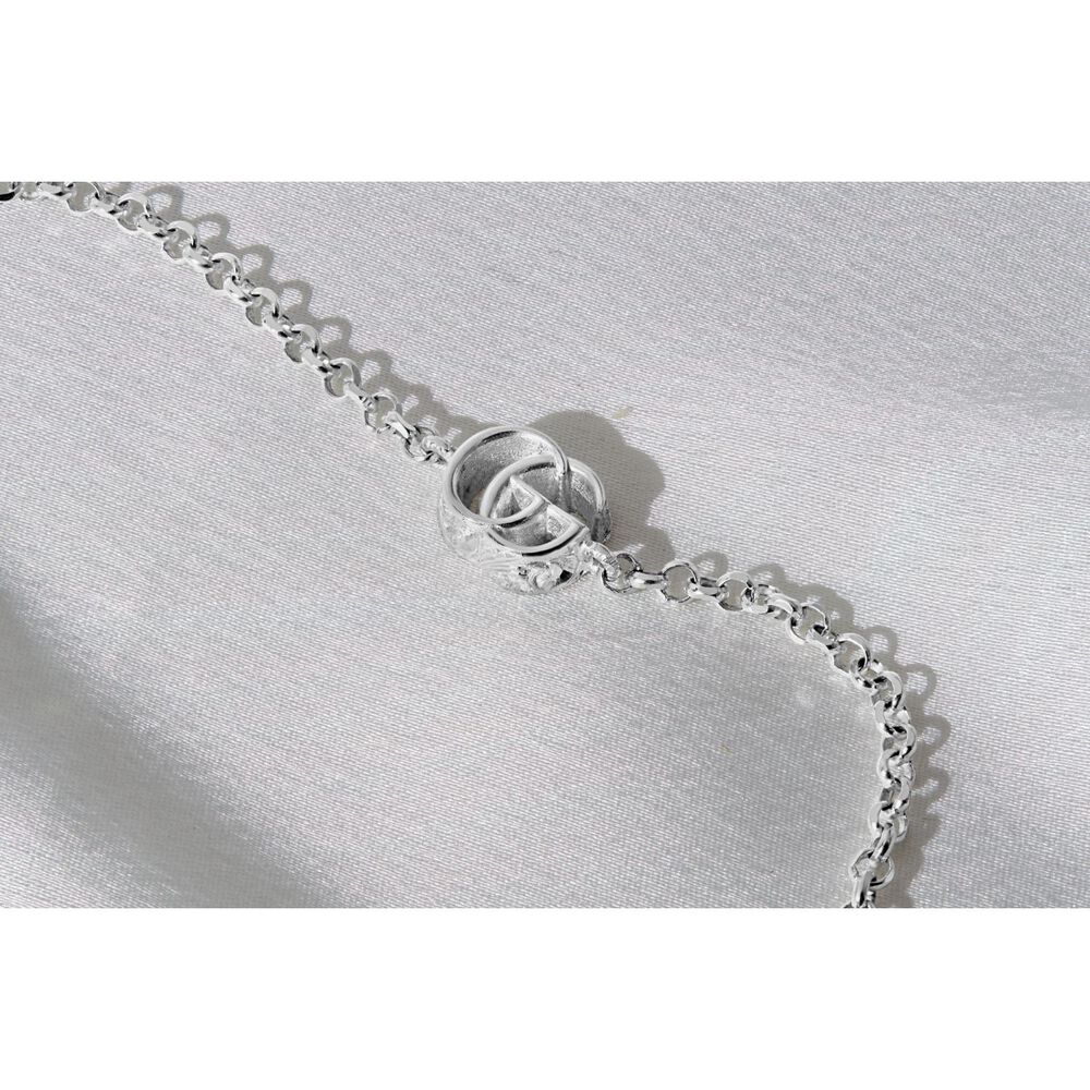 Gucci GG Marmont Silver G Silver Bracelet (Size M, 6.7")