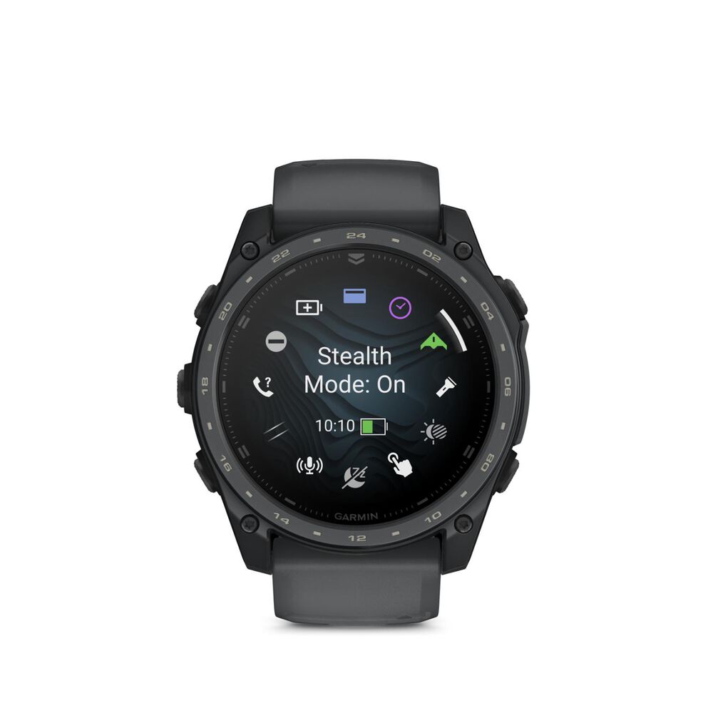 Garmin tactix 8 AMOLED Cerakote 51mm Black Silicone Strap Watch image number 4