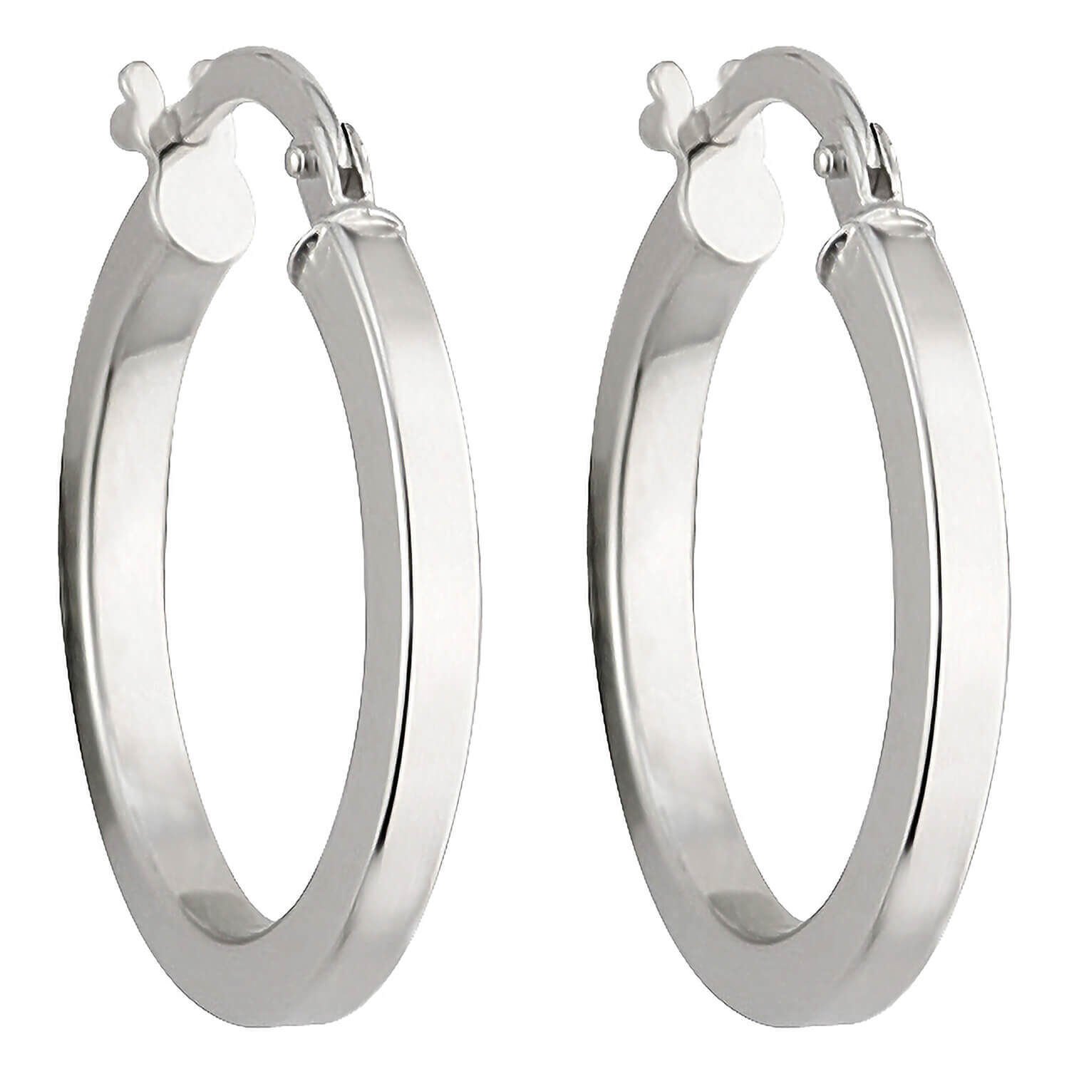 Small white deals hoop earrings
