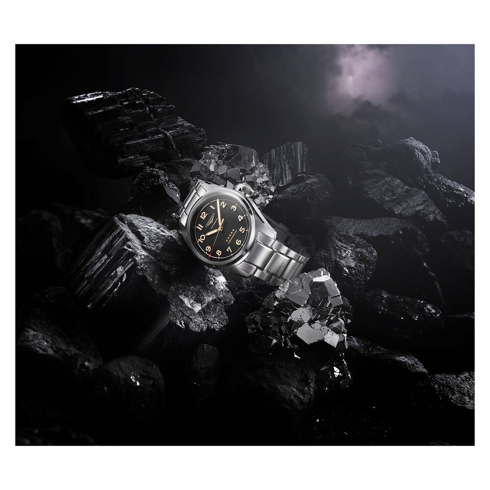 Longines Spirit 40mm Automatic Grey Dial Titanium Case Bracelet Watch image number 1