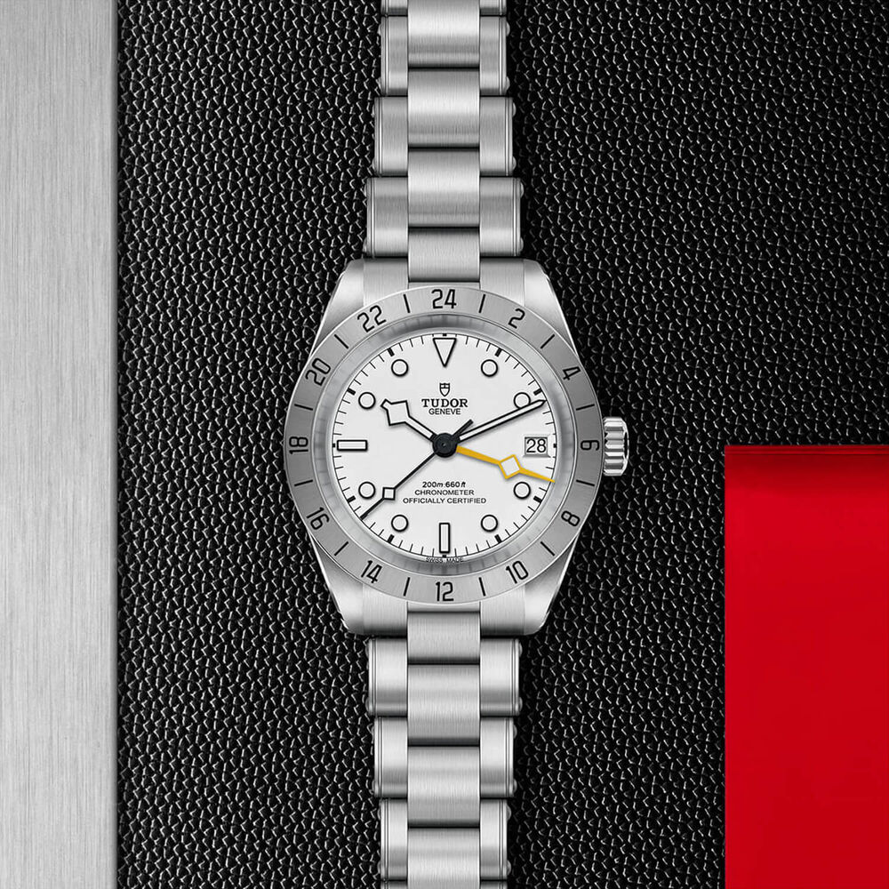 TUDOR Black Bay Pro 39mm Opaline Dial Steel Bracelet Watch image number 2