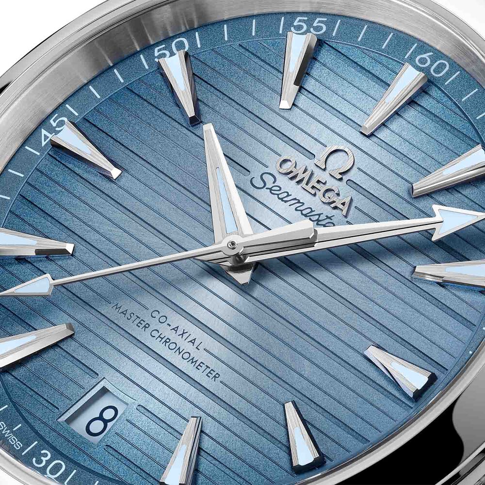 OMEGA Seamaster Aqua Terra 150M 41mm Summer Blue Dial & Rubber Strap Watch image number 5