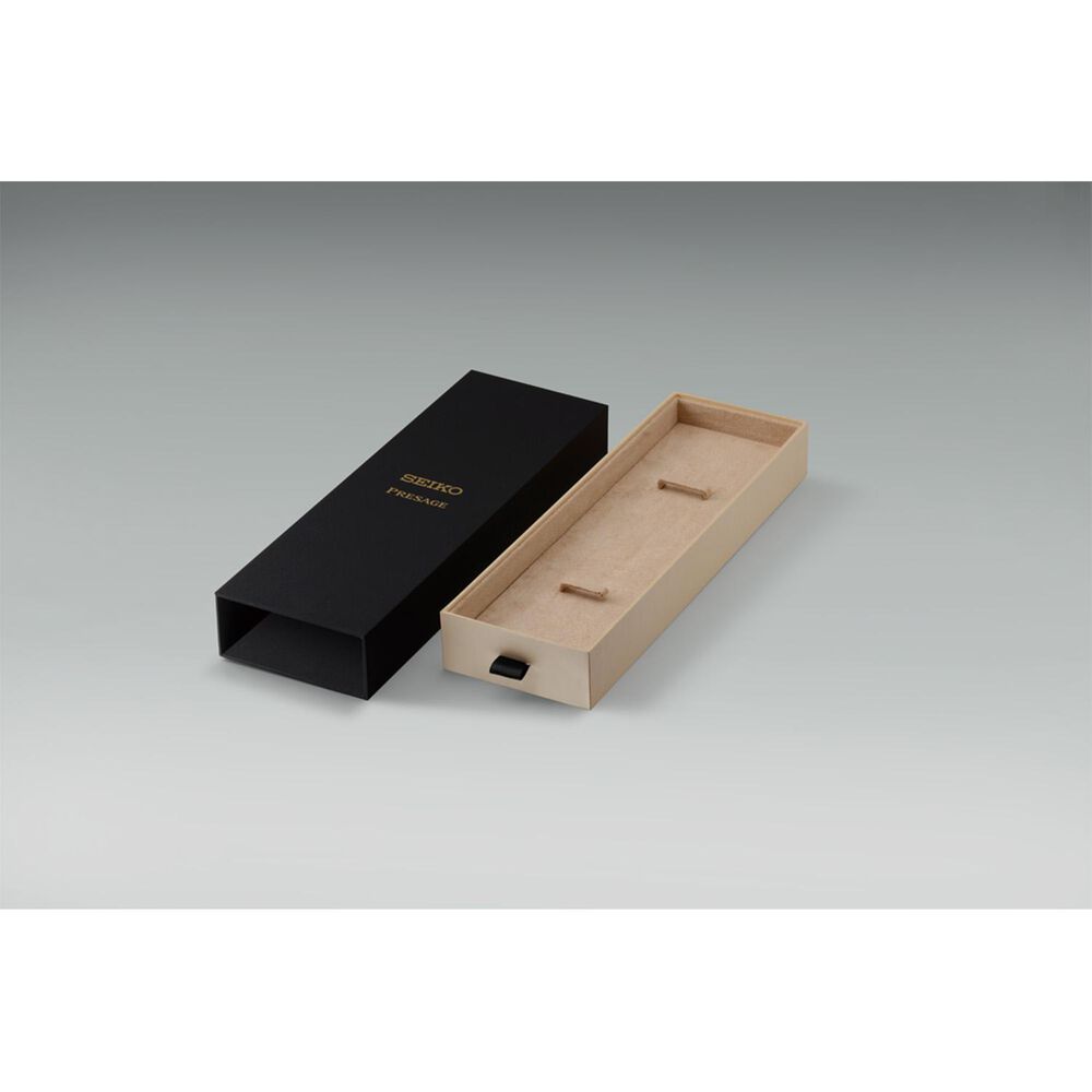 Seiko Presage Classic Limited Edition Shiracha 40mm Dial Brown Leather Strap Watch image number 4