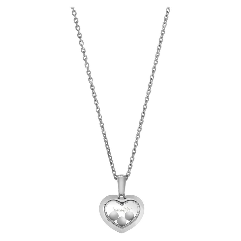 Chopard Happy Diamonds Icons Heart 18ct White Gold 0.15ct Diamond Necklace image number 3