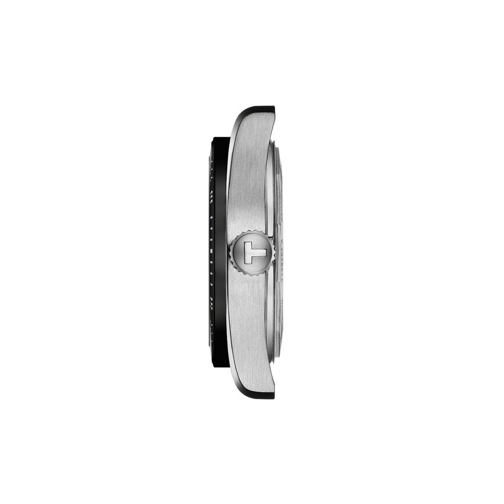 Tissot PR516 Powermatic 80 38mm Black Dial Steel Bracelet Watch image number 4