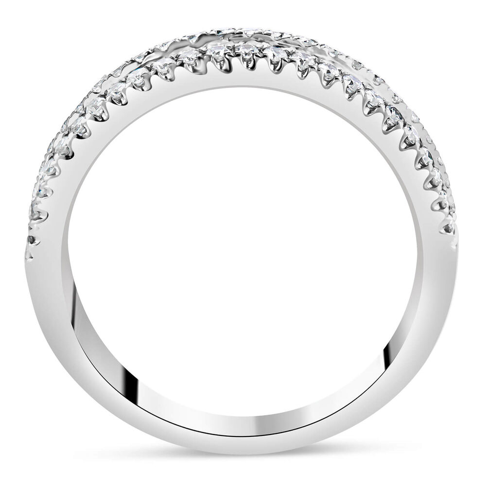 18ct white gold 0.52 carat diamond eternity ring image number 2