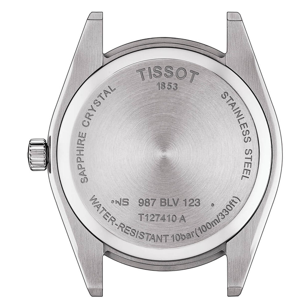 Tissot Gentleman 40mm Blue Dial Steel Case Bracelet Watch image number 2