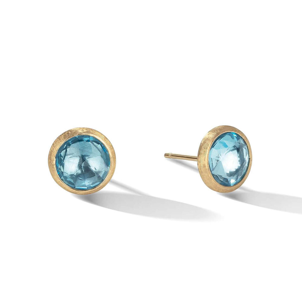 Marco Bicego 18ct Yellow Gold Blue Topaz Stud Earrings image number 0