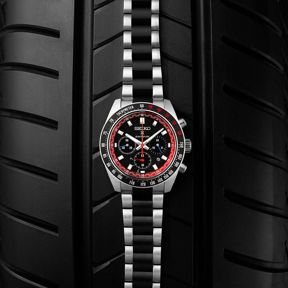 Seiko Prospex Solar Speedtimer x DATSUN Fairlady Z Limited Edition 41.4mm Dial Bracelet Watch image number 10