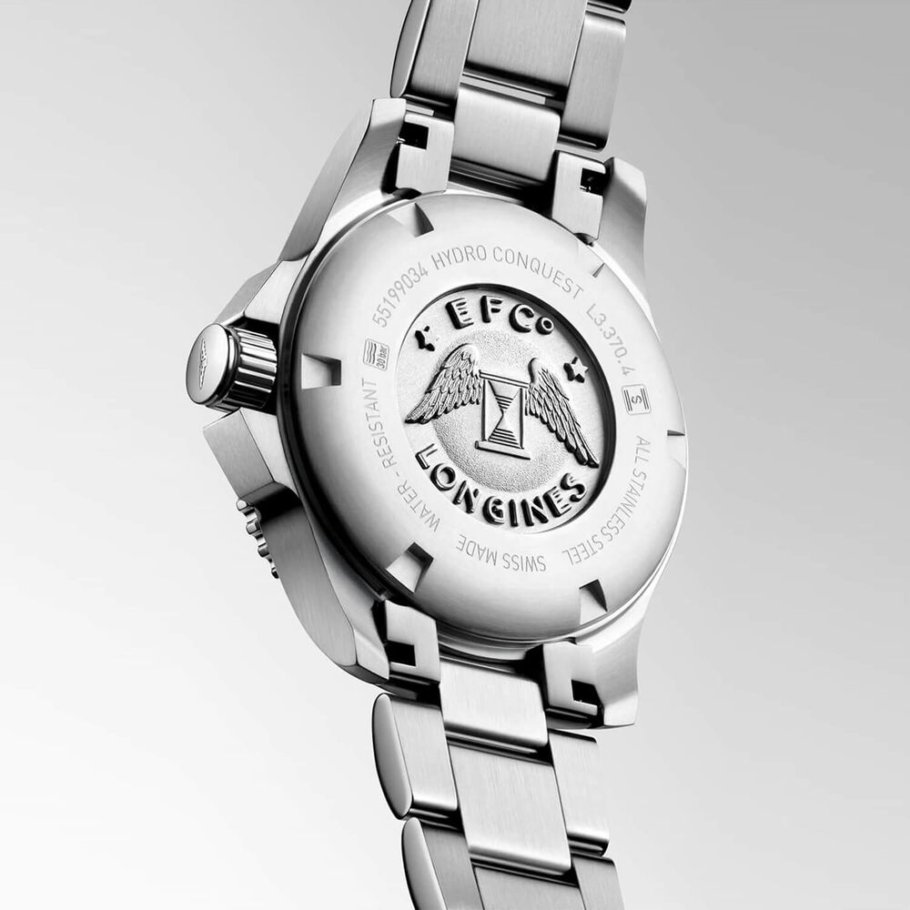 Longines Hydroconquest Ladies 32mm Pearlised Dial Steel & Ceramic Case Watch image number 2