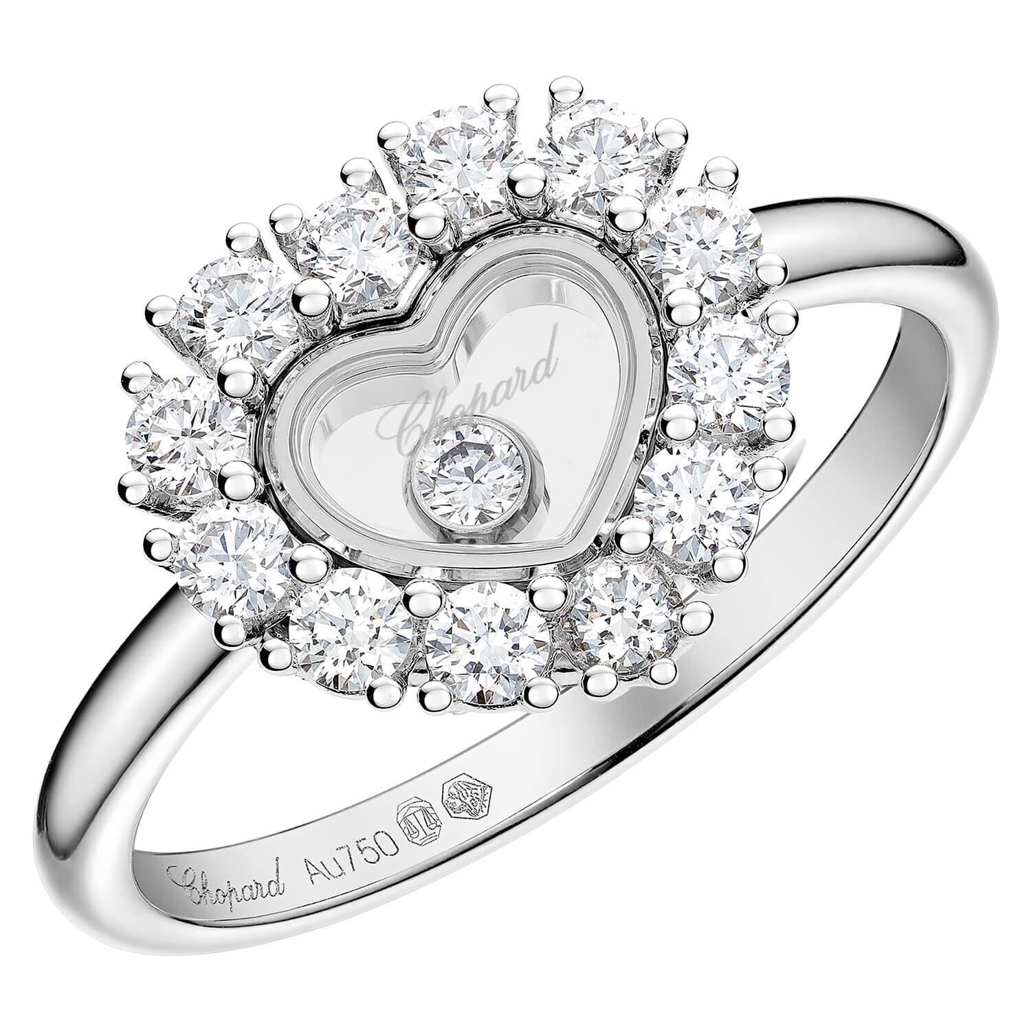 Chopard happy diamond ring white gold online