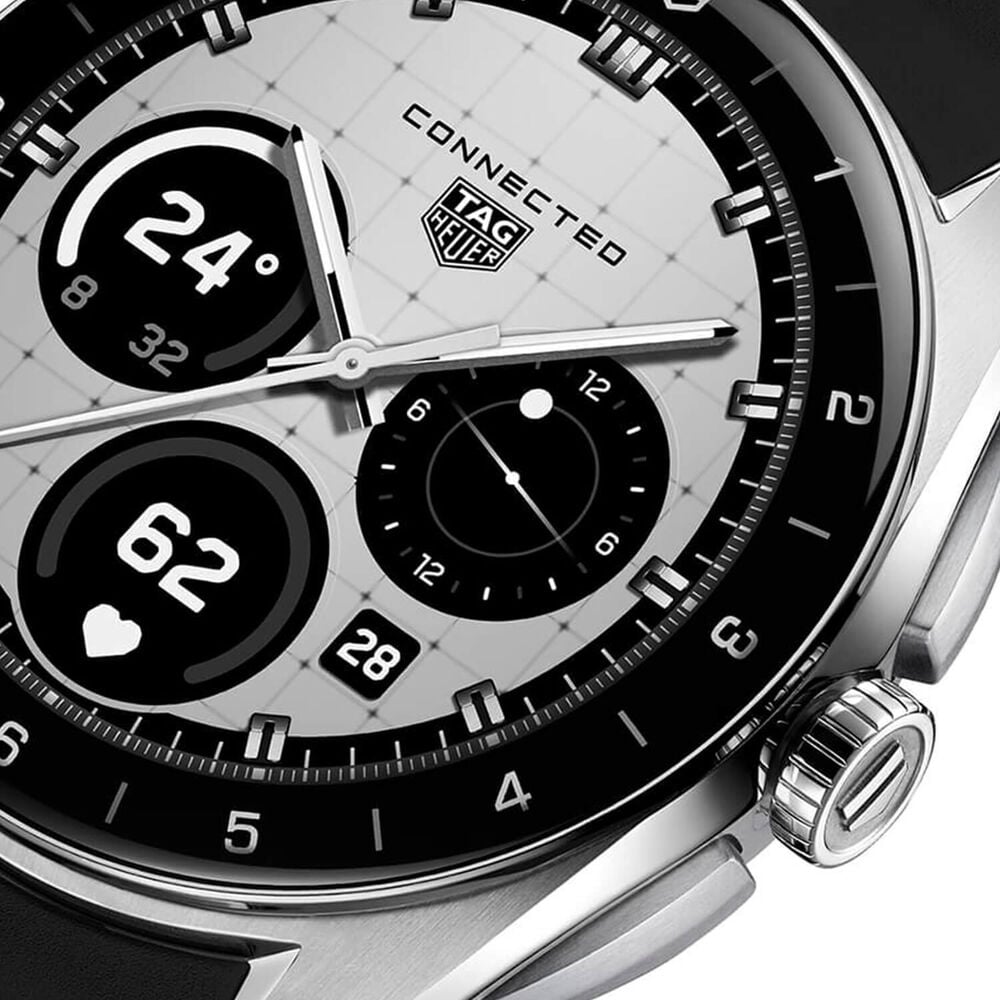 TAG Heuer Connected Calibre E5 40mm Dial Black Rubber Strap Watch image number 2