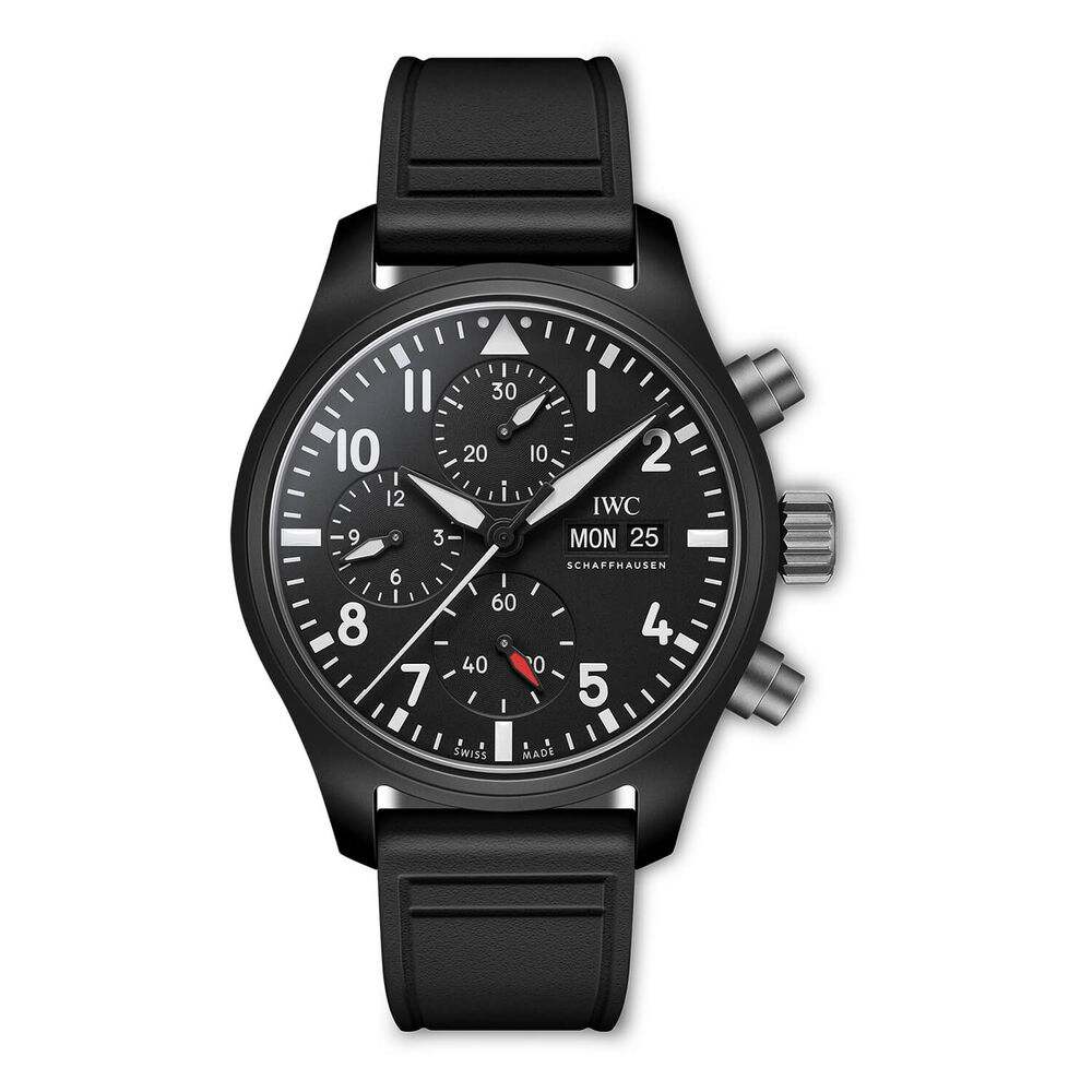 IWC Schaffhausen Pilot's 41mm Top Gun Black Dial Ceramic Case Watch image number 0