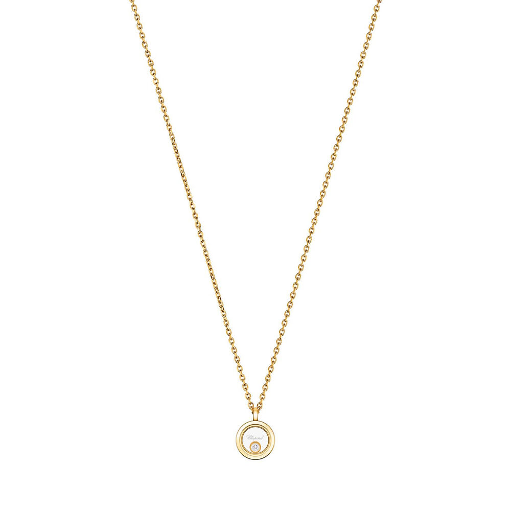 Chopard Happy Diamonds Icons 0.05ct Diamond 18ct Yellow Gold Round Pendant