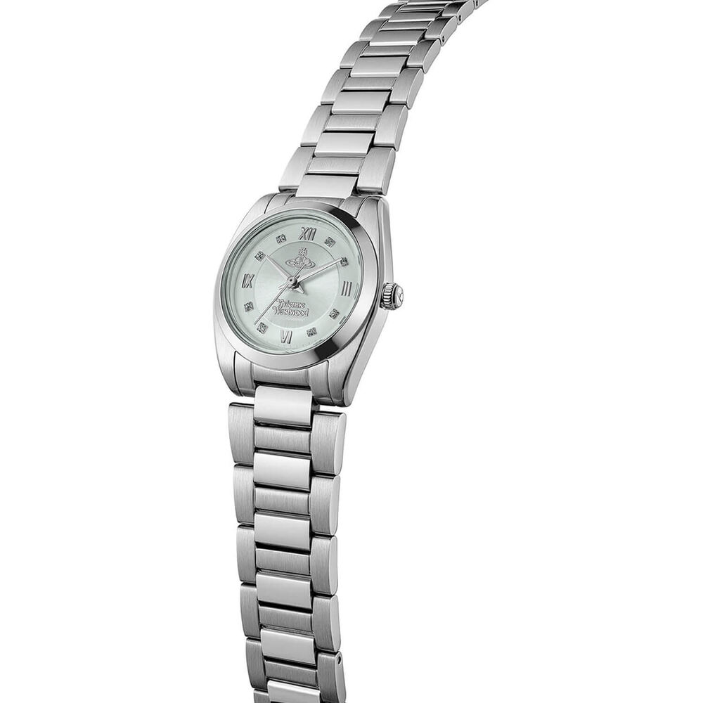 Vivienne Westwood Tavistock 28mm Pale Green Dial Steel Bracelet Watch