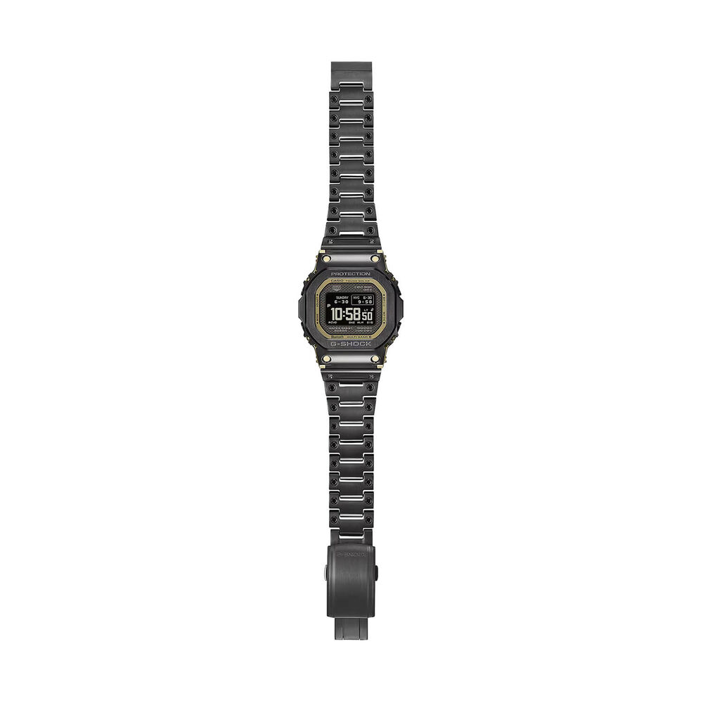 G-SHOCK Full Metal 5000 Series 49.3mm Black Dial & Black Ion Plated Steel Bracelet Watch