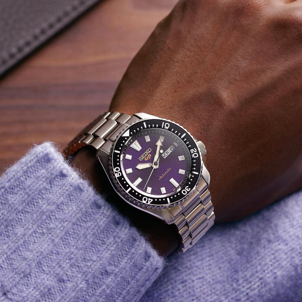 Seiko 145th Anniversary Seiko 5 Sports SKX Limited Edition Edo Purple Watch