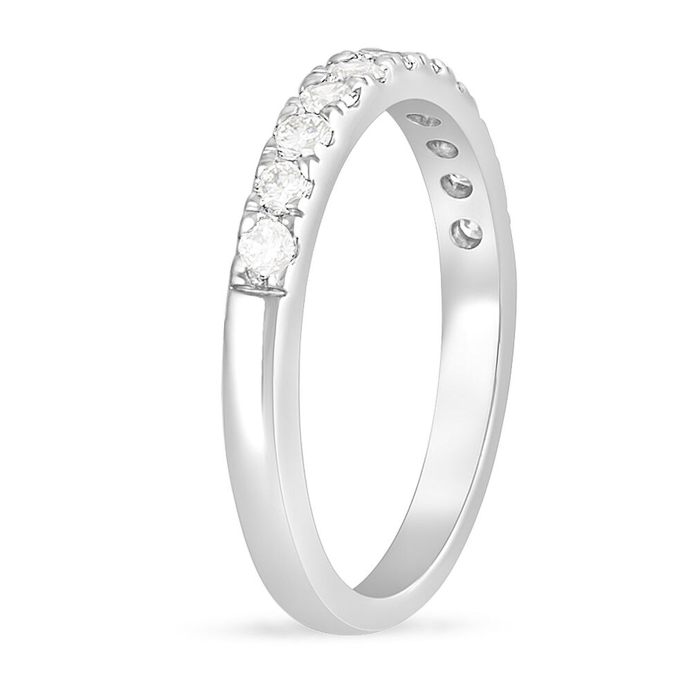 Ladies' Platinum 0.40 Carat Diamond Claw Set Wedding Ring image number 3