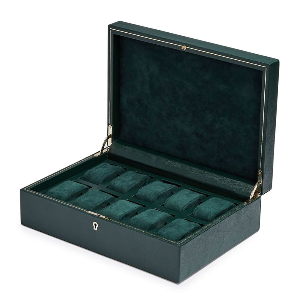WOLF British Racing 10 Pc Watch Box Green