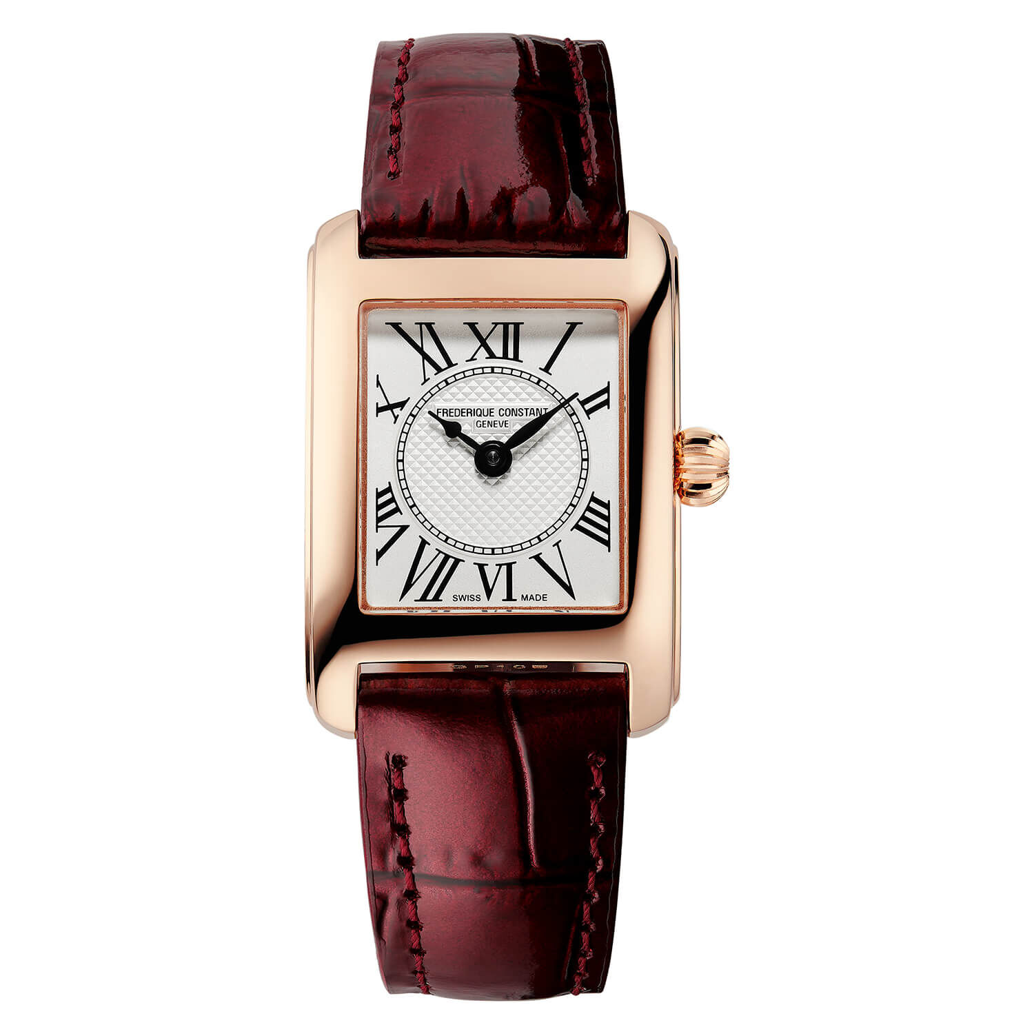 Red best sale leather watches