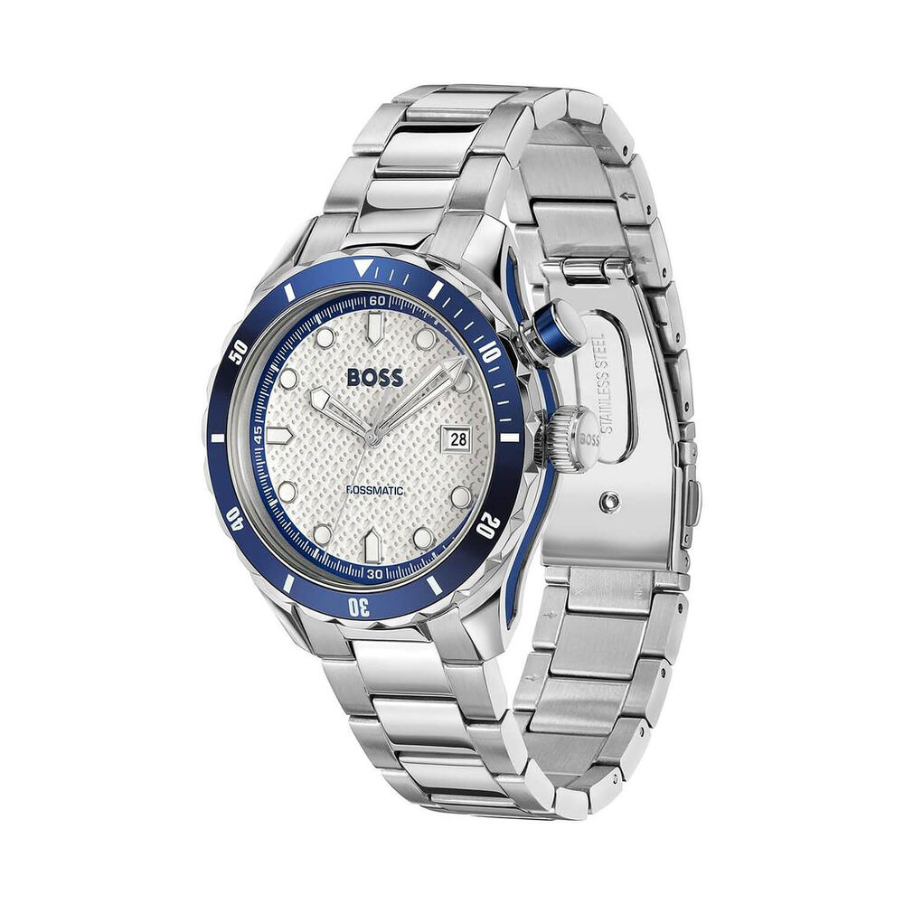 BOSS Bossmatic 42mm White Dial Stainless Steel Bracelet Watch