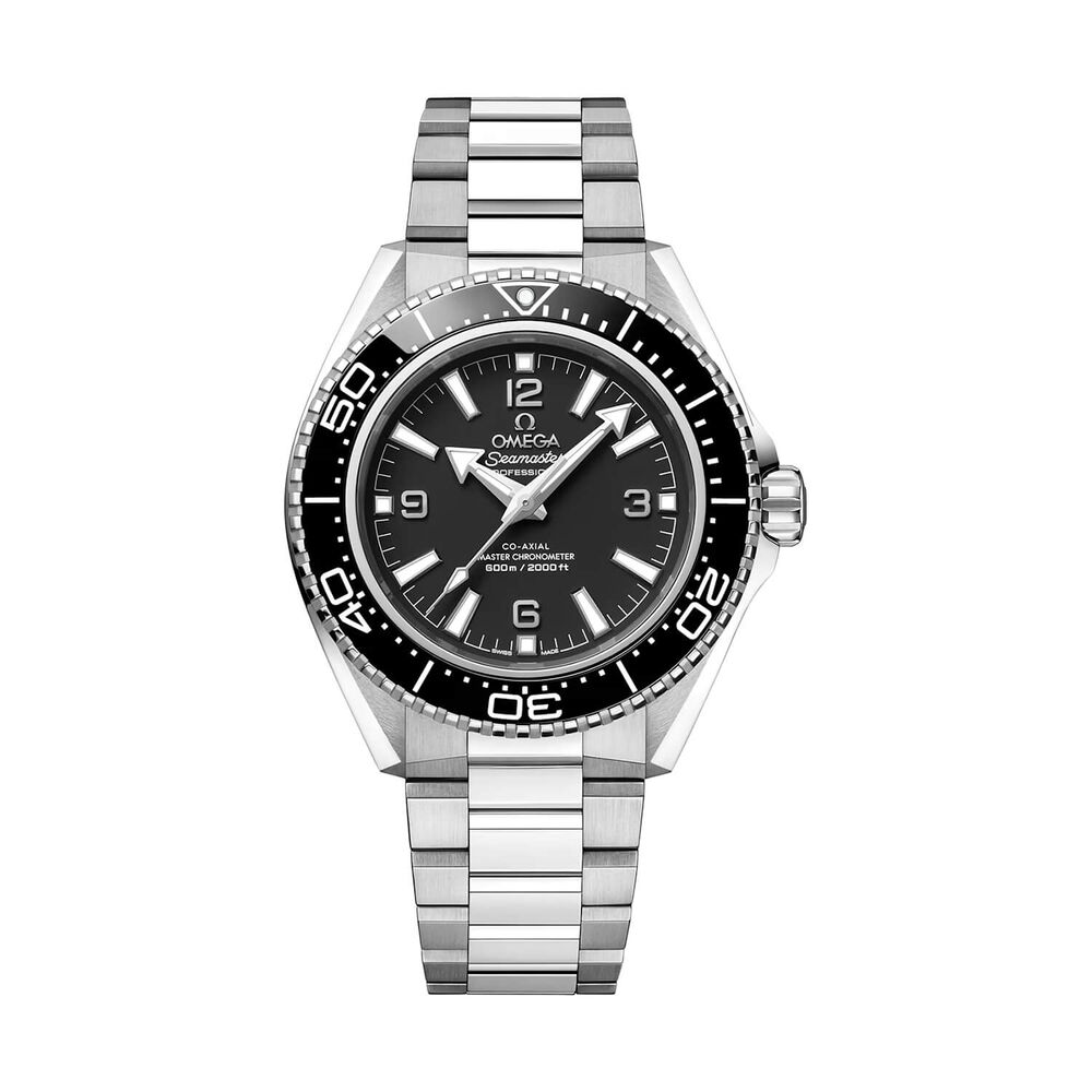 OMEGA Seamaster Planet Ocean 600M 42mm Black Dial Black Bezel Steel Bracelet Watch