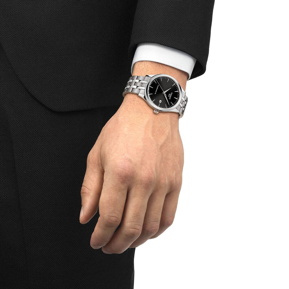 Tissot Classic Dream 40mm Black Dial Steel Bracelet Watch