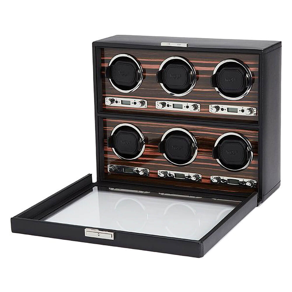WOLF ROADSTER 6pc Black Watch Winder image number 1