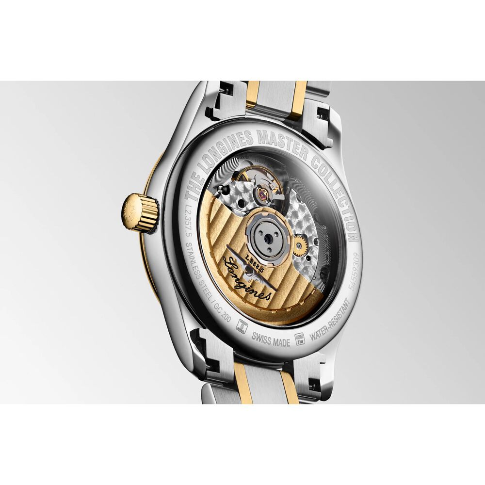 Longines Master Collection Collection 34mm MOP Dial Steel & 18ct Yellow Gold Bracelet Watch image number 3