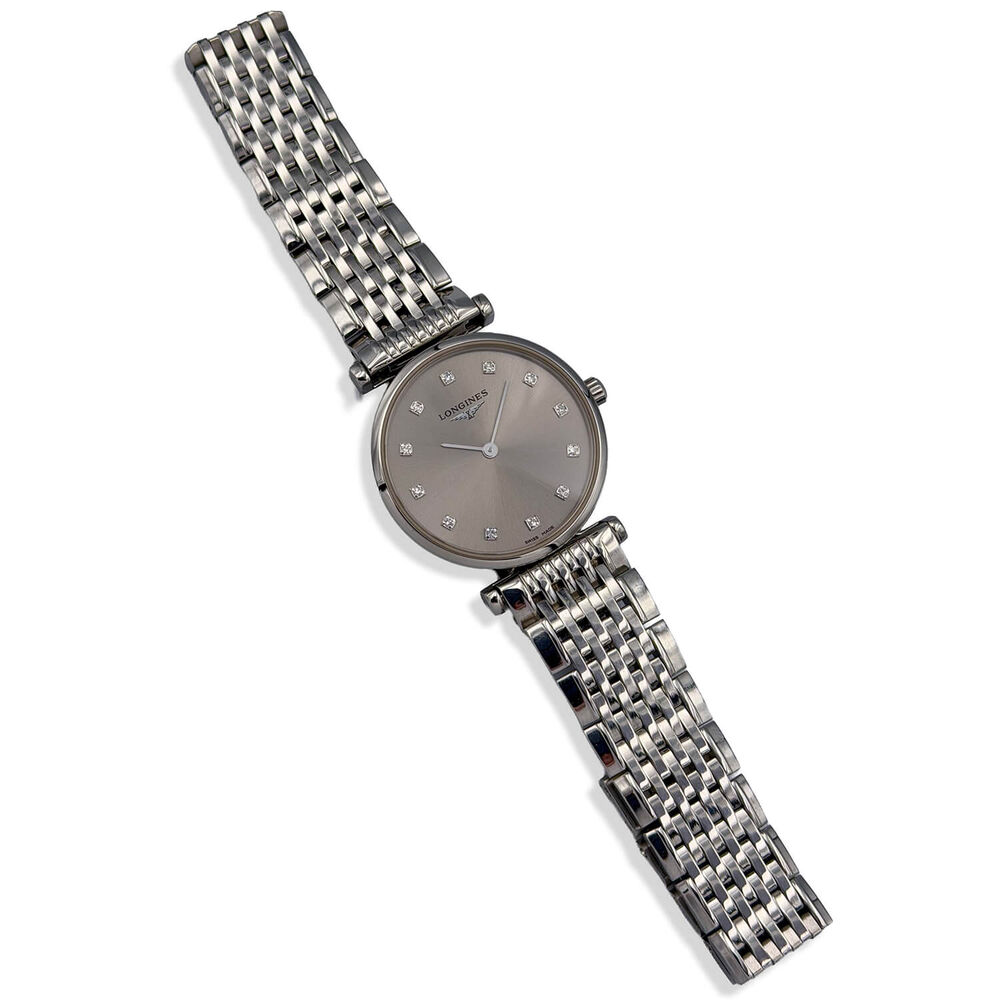 Pre-Owned Longines La Grande Classique de Longines 24mm Grey Dial Steel Case & Bracelet Watch
