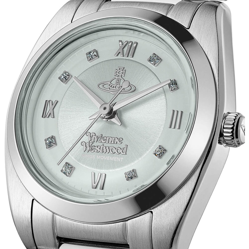 Vivienne Westwood Tavistock 28mm Pale Green Dial Steel Bracelet Watch